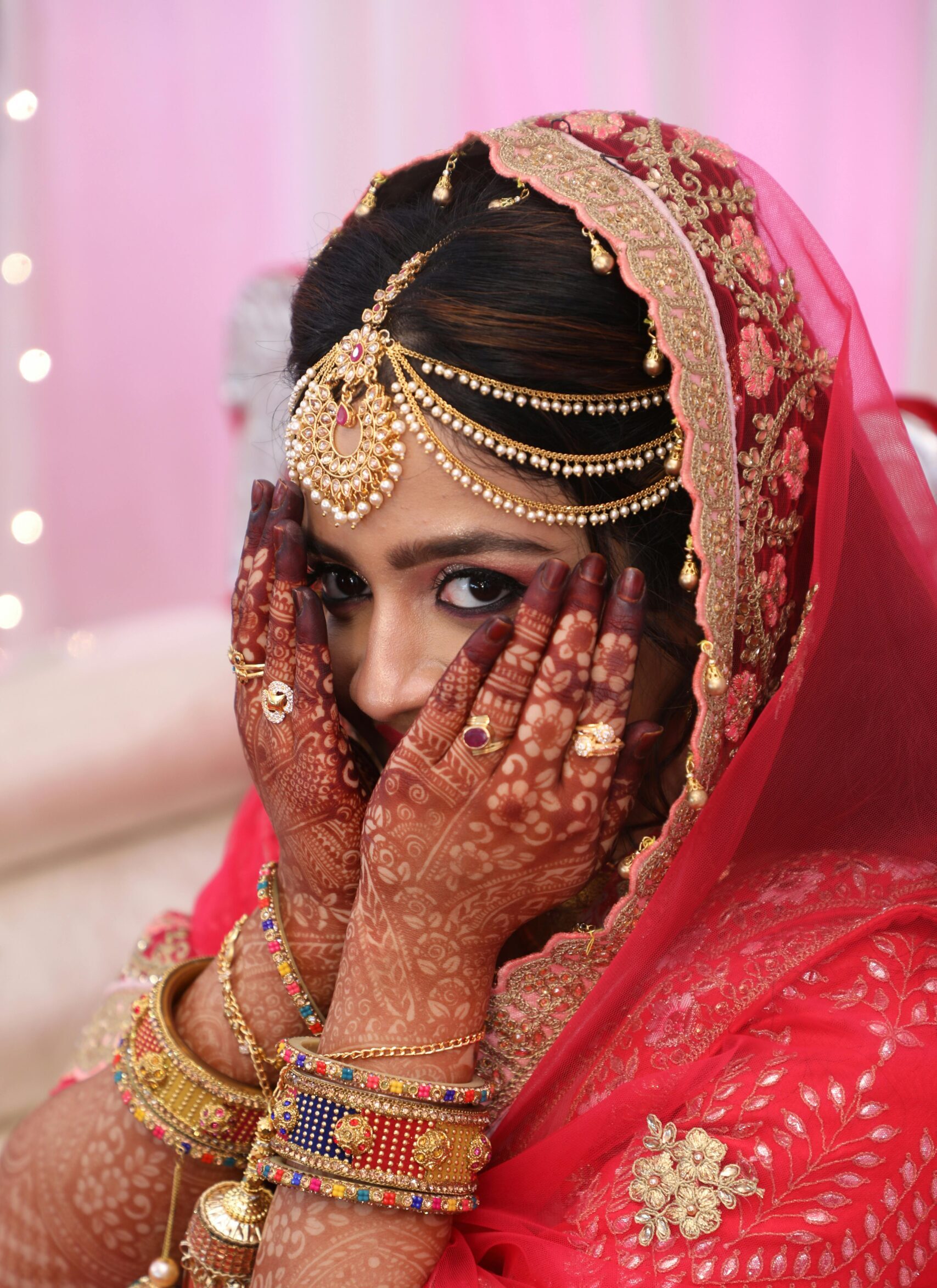 Elegant Indian bride in traditional attire